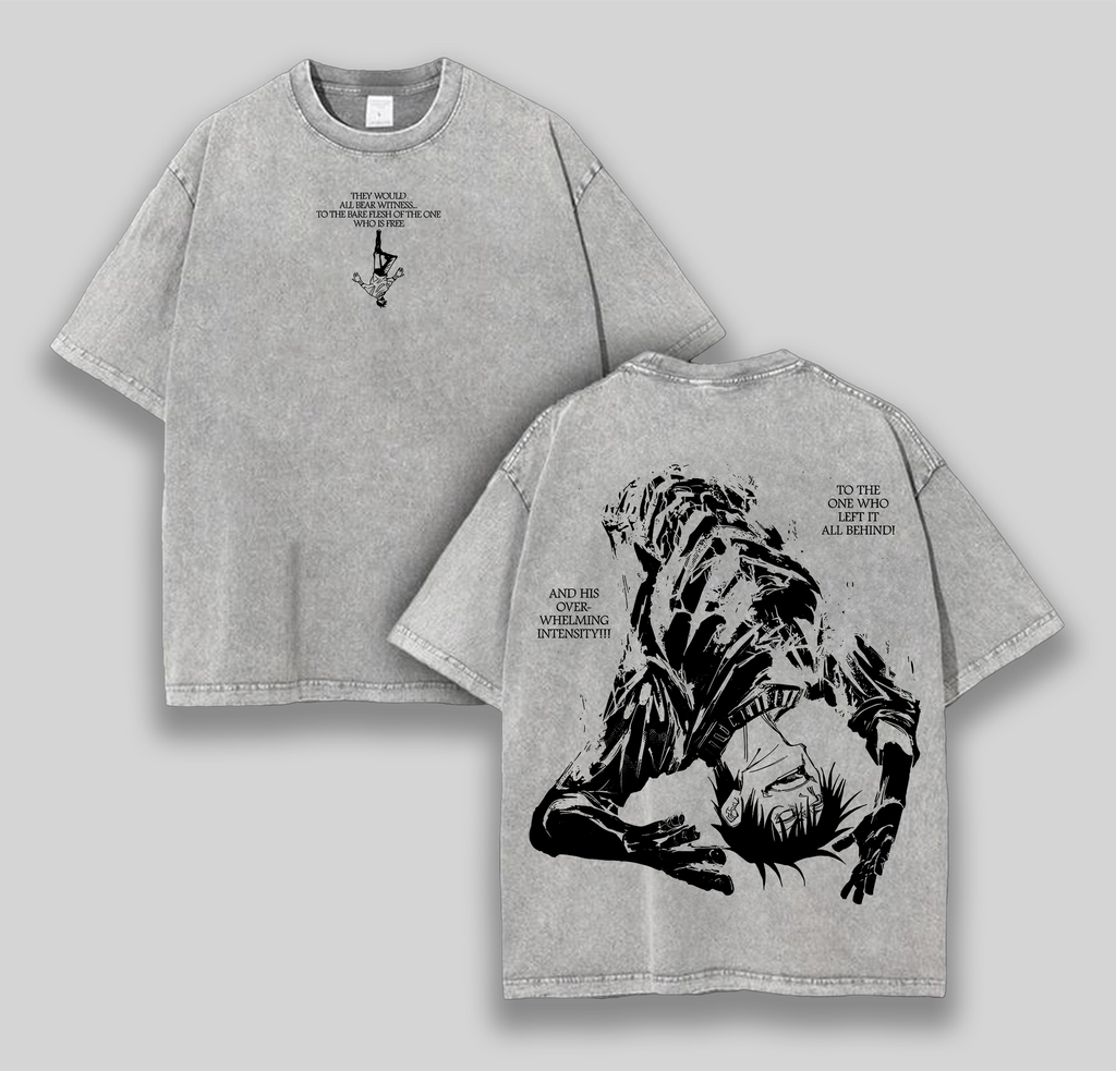 Fushiguro Toji Jujutsu Kaisen Anime Manga Washed T-shirt JJK15