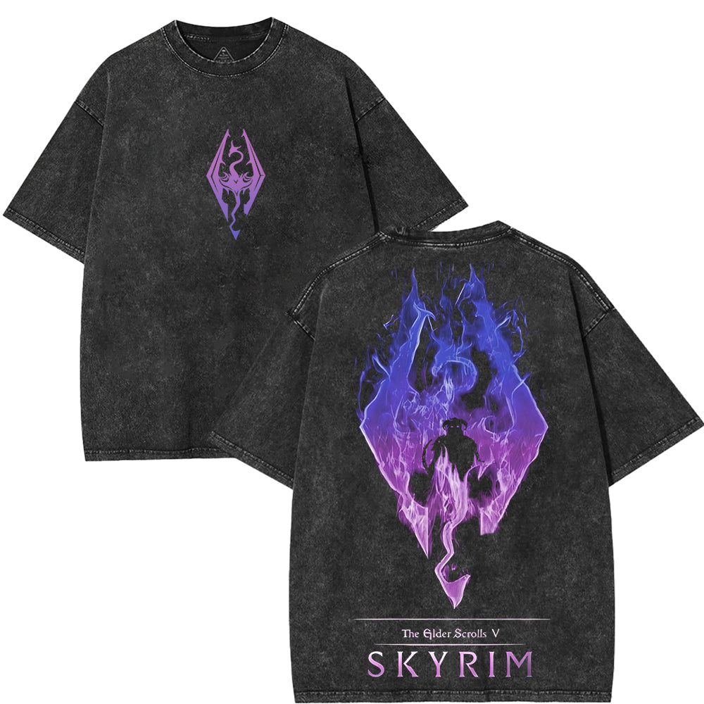 The Elder Scrolls V: Skyrim Vintage Washed Tee Unisex [TPR]