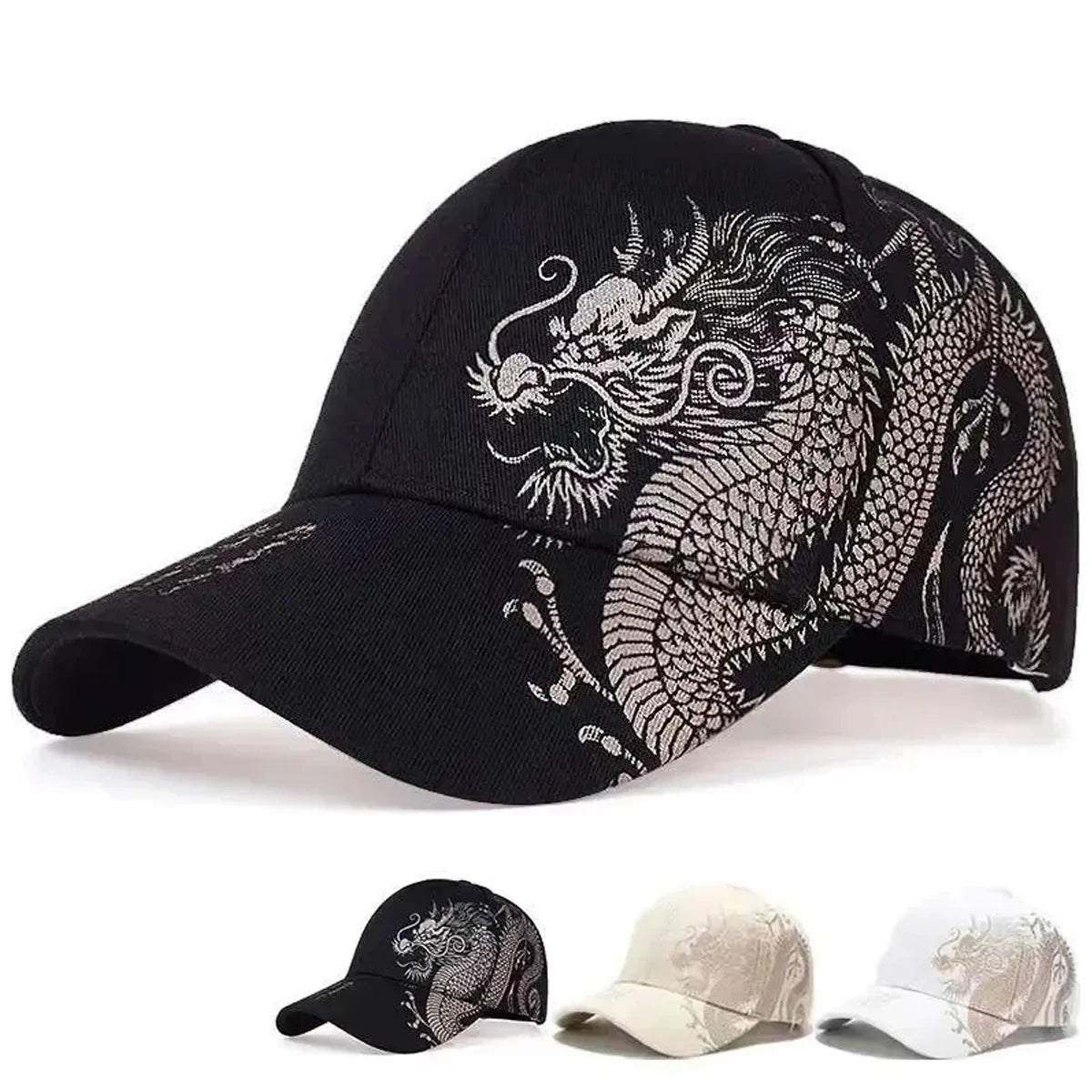 Dragon Print Baseball Cap