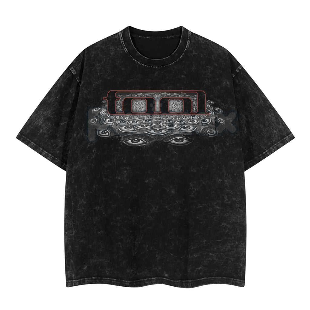 Tool Band 'Convex Spectre' Retro Unisex Acid Washed T-Shirt – Vintage Rock Band Graphic Tee