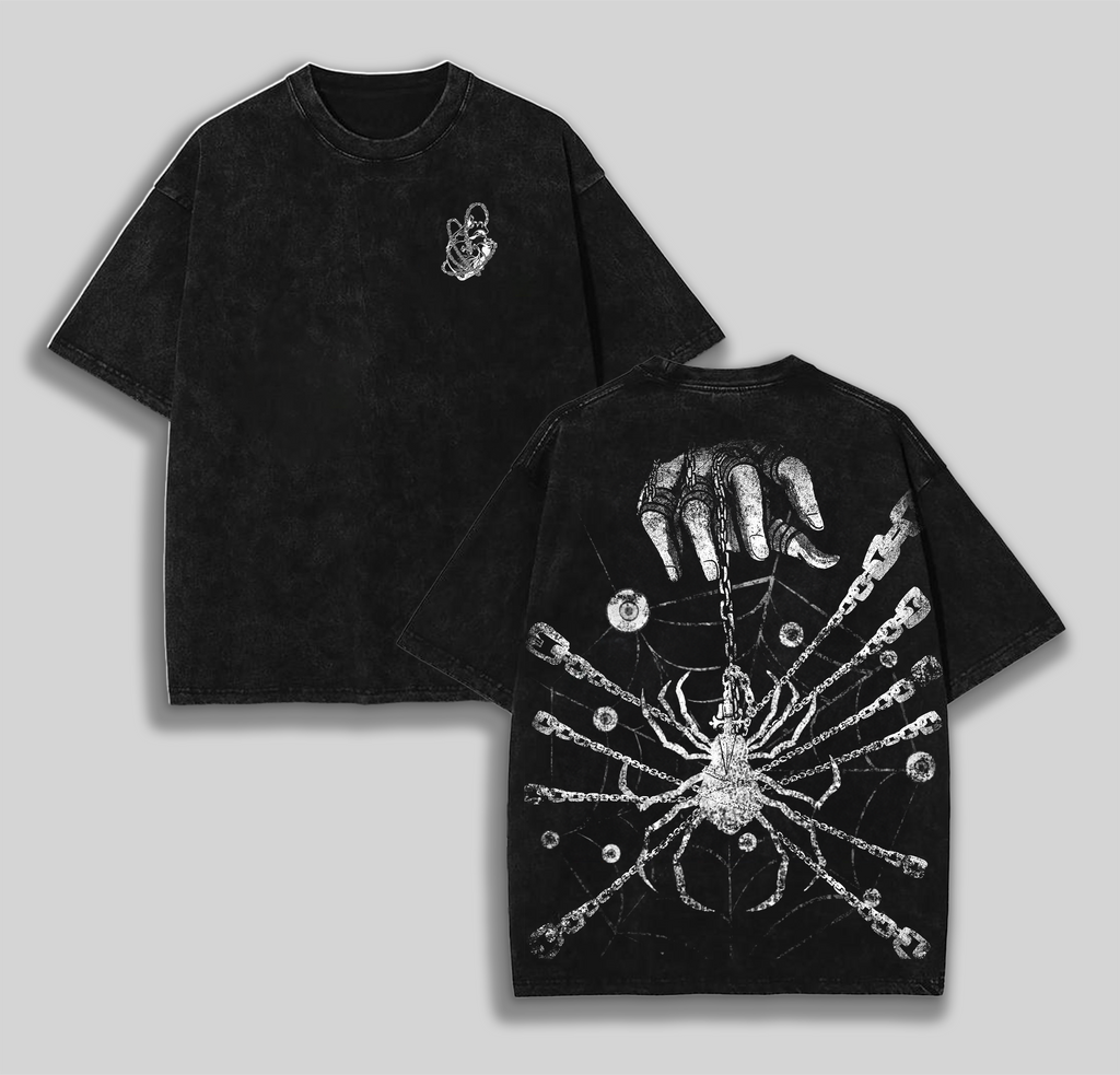 Kurapika - Hunter x Hunter r Phantom Troupe Spiders Anime Double Printed Vintage Washed