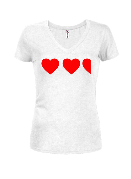 2 and 1/2 Lives Juniors V Neck T-Shirt