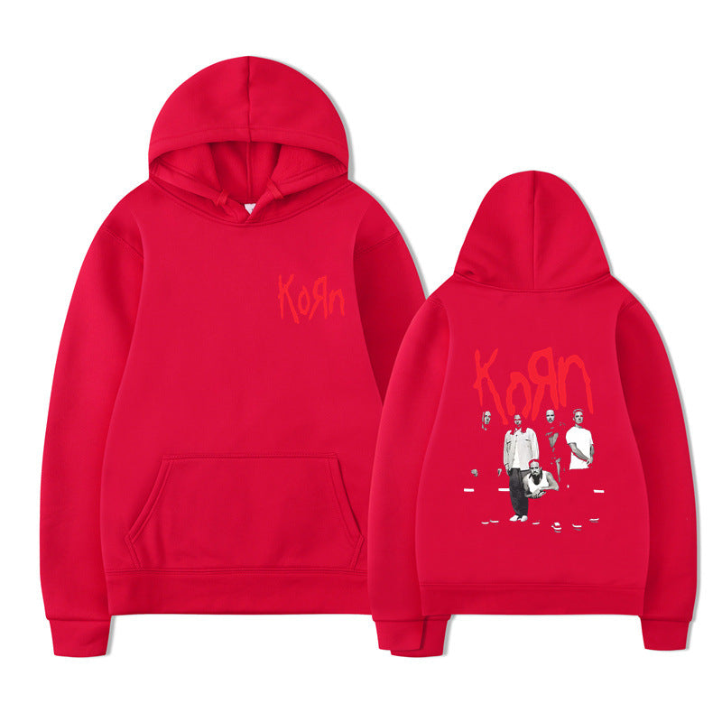 Korn Graphic Hoodie – Oversized Dark Rock Streetwear