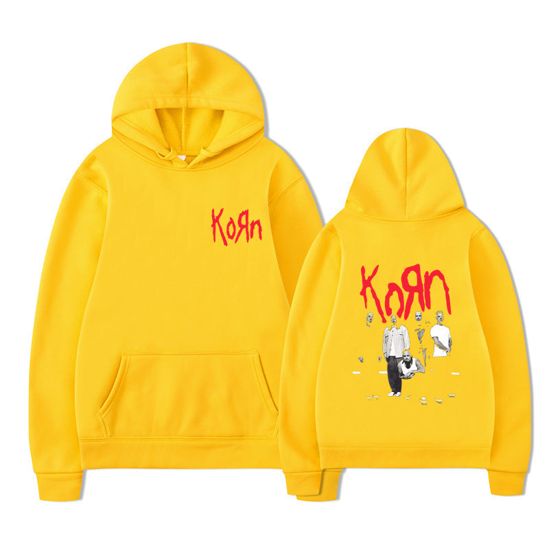 Korn Graphic Hoodie – Oversized Dark Rock Streetwear
