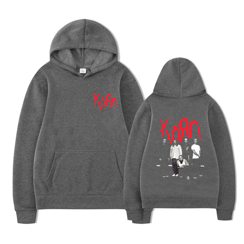Korn Graphic Hoodie – Oversized Dark Rock Streetwear