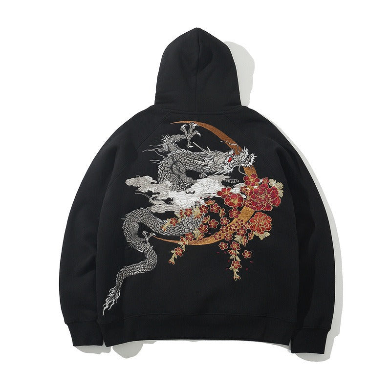 Green Dragon Embroidery Sweatshirt
