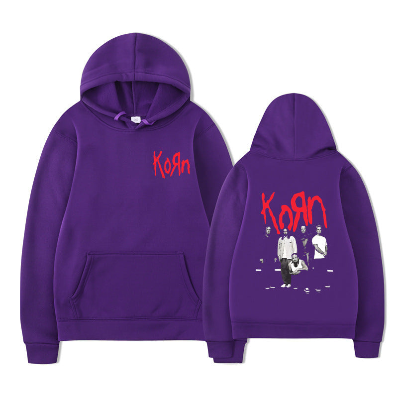 Korn Graphic Hoodie – Oversized Dark Rock Streetwear
