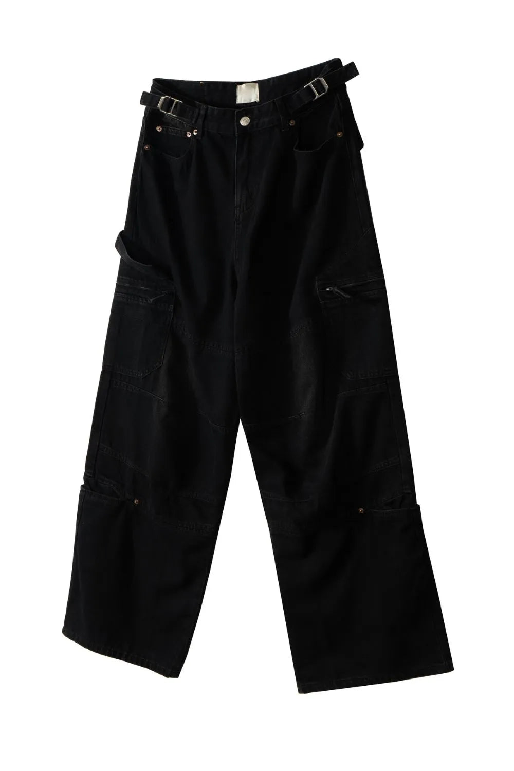 Men's Wide Leg Cargo Jeans with Pockets