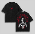 Retro Vintage Limited Retsu Unohana Bankai - Bleach Anime Double Printed Washed Tee Unisex Oversize Anime Manga Acid Washed Lightweight Cotton T-Shirt
