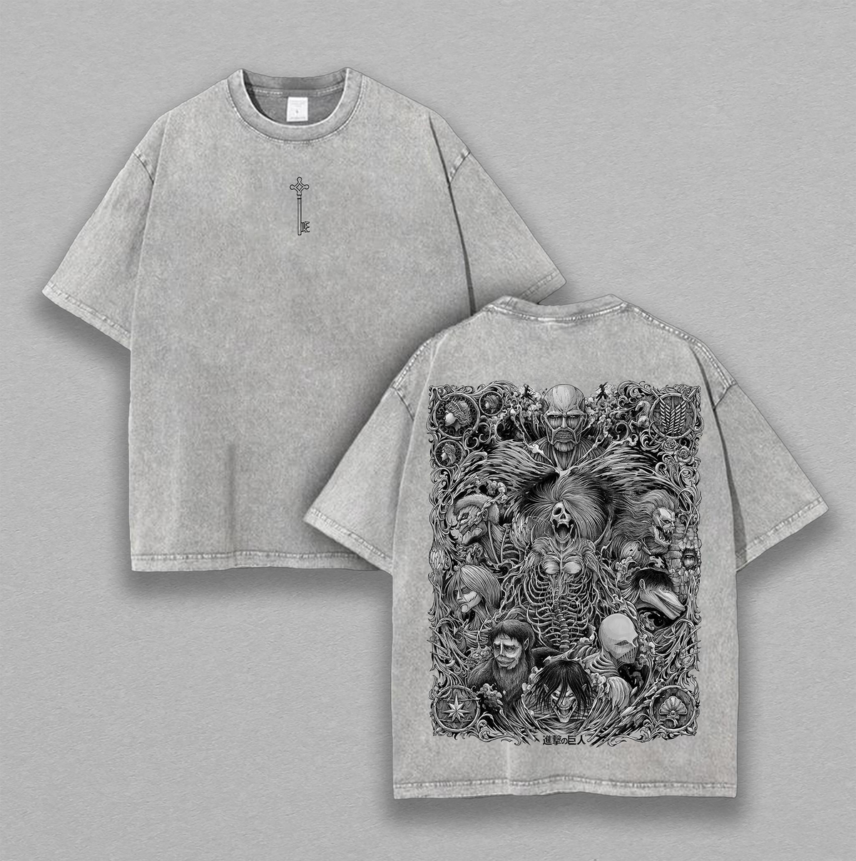 Retro Vintage The Key Shingeki no Kyojin - Attack On Titan Anime