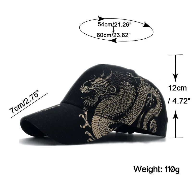 Dragon Print Baseball Cap