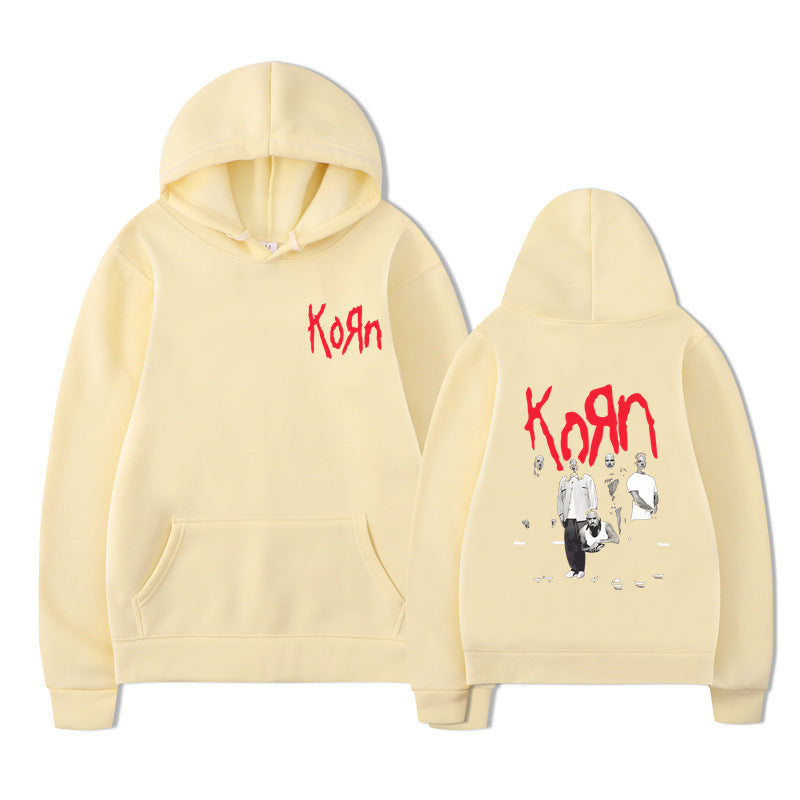 Korn Graphic Hoodie – Oversized Dark Rock Streetwear