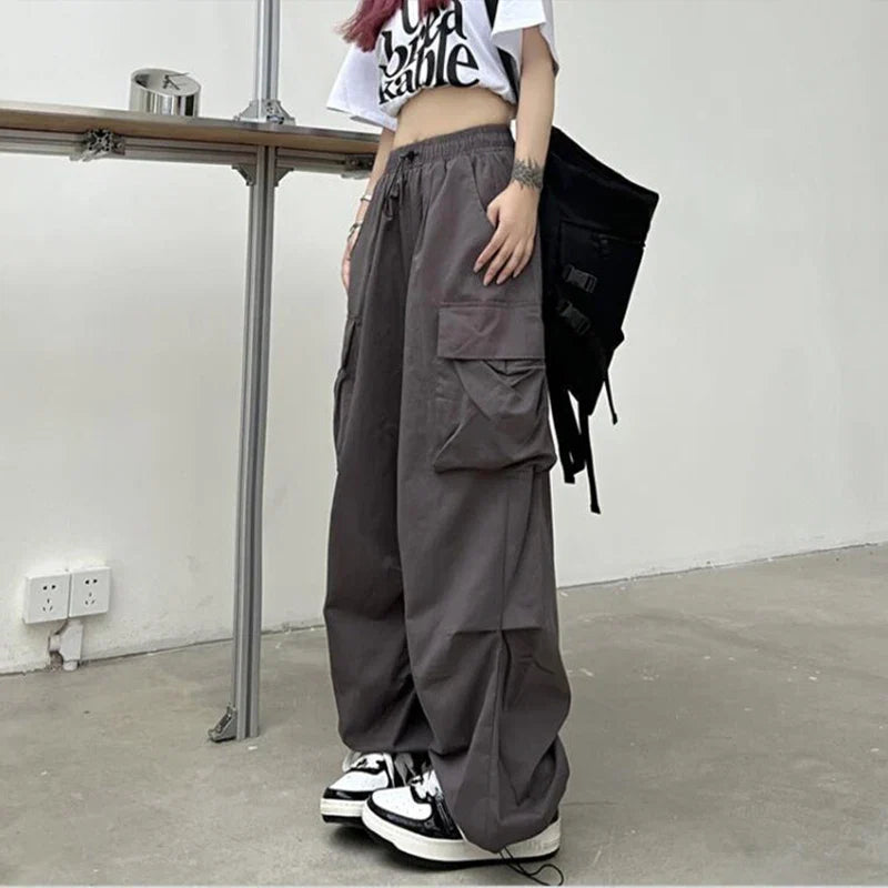 Dropout Baggy Cargo Pants – Oversized Dark Streetwear Bottoms