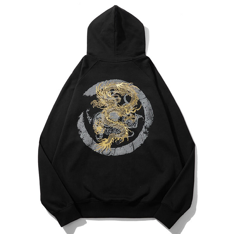 Golden Dragon Embroidered Sweatshirt