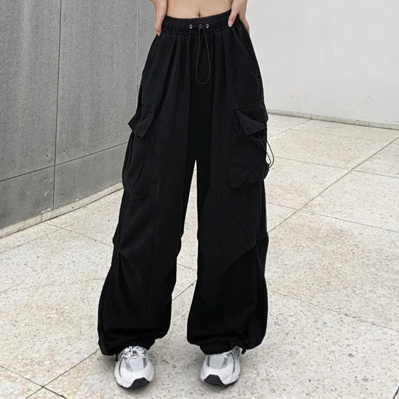 Dropout Baggy Cargo Pants – Oversized Dark Streetwear Bottoms