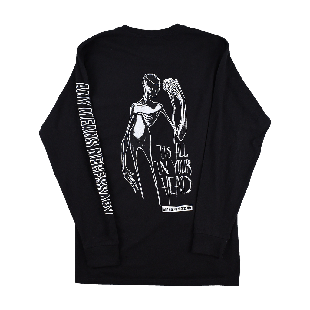 It's All In Your Head Long Sleeve T-Shirt Black
