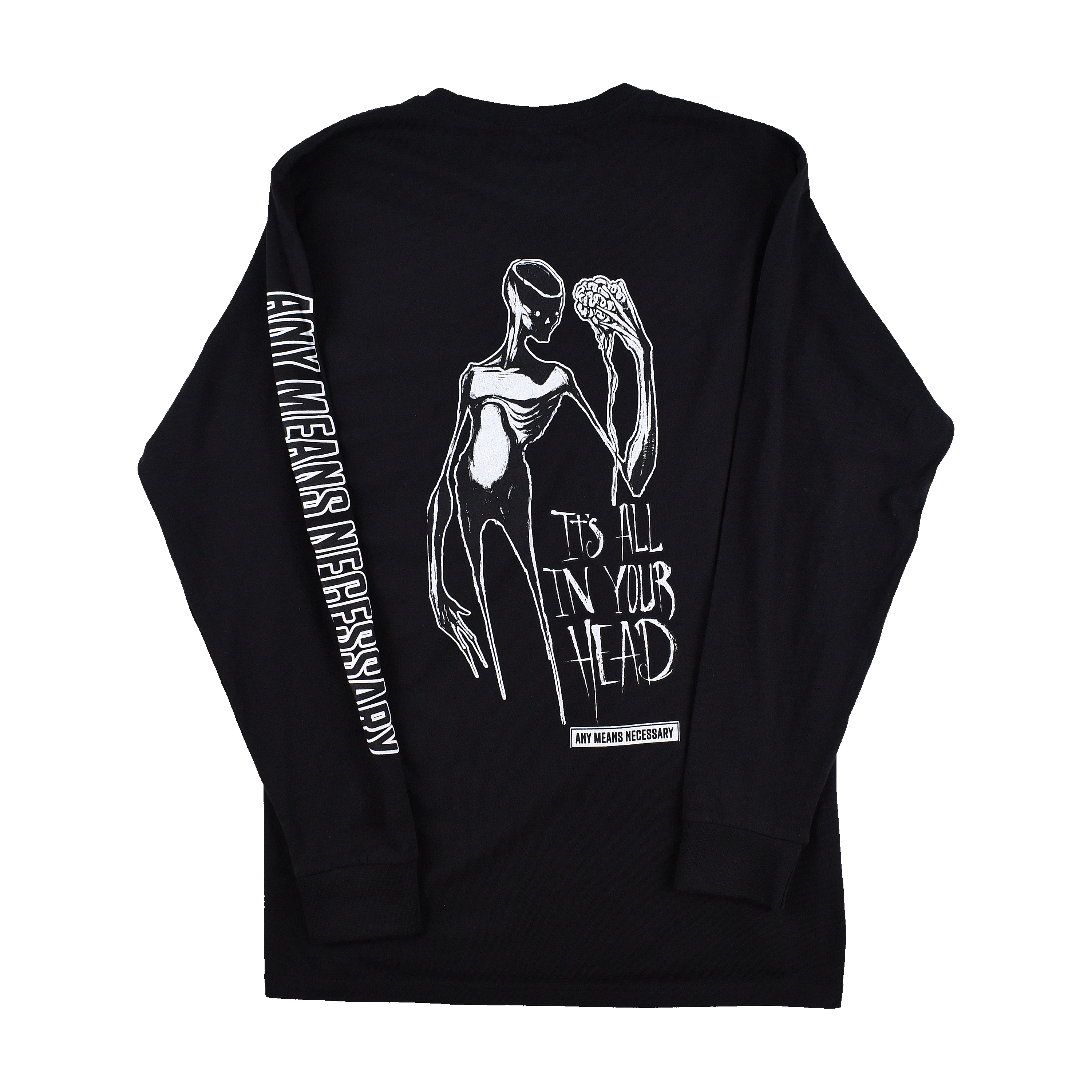 It's All In Your Head Long Sleeve T-Shirt Black