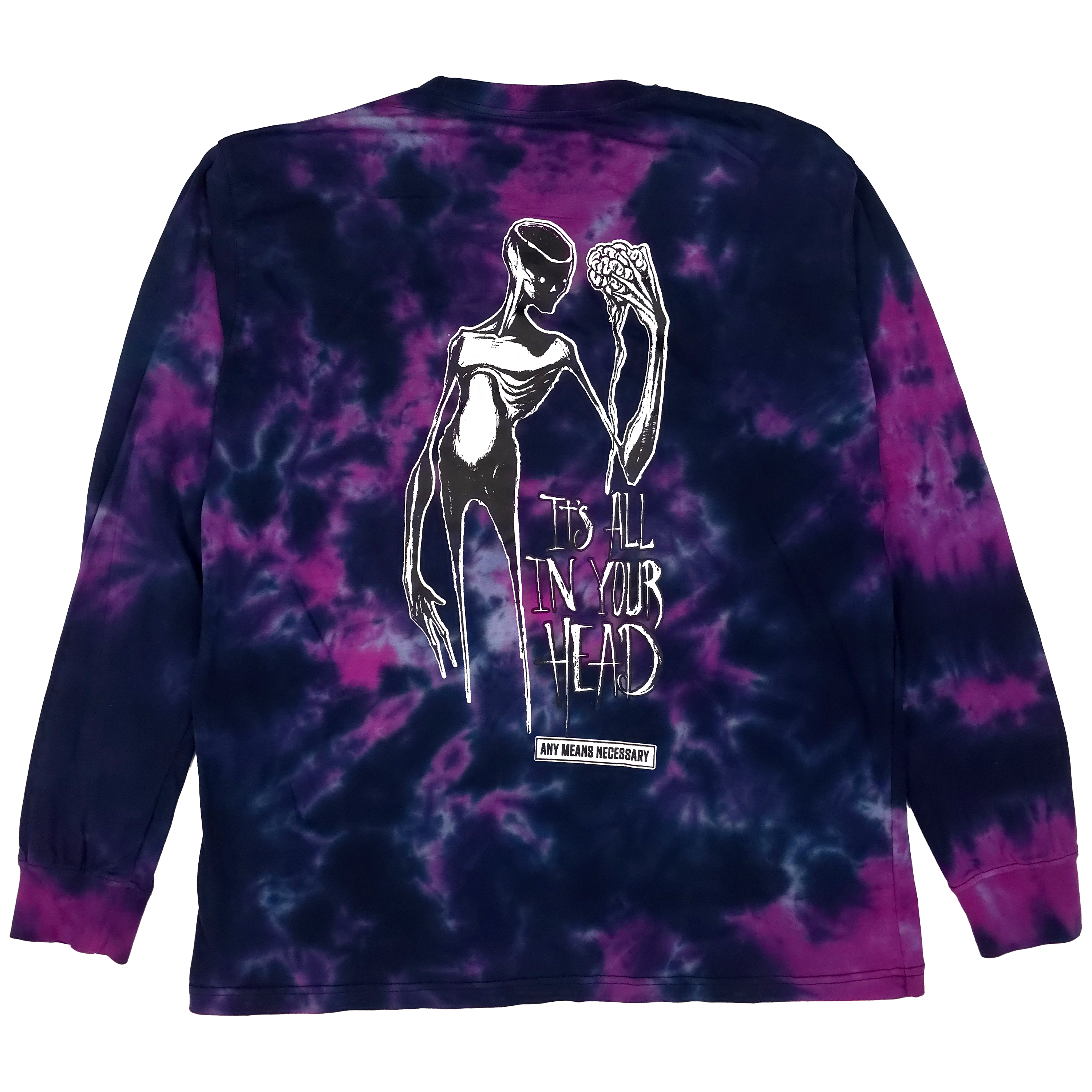 It's All In Your Head Long Sleeve T-Shirt Purple