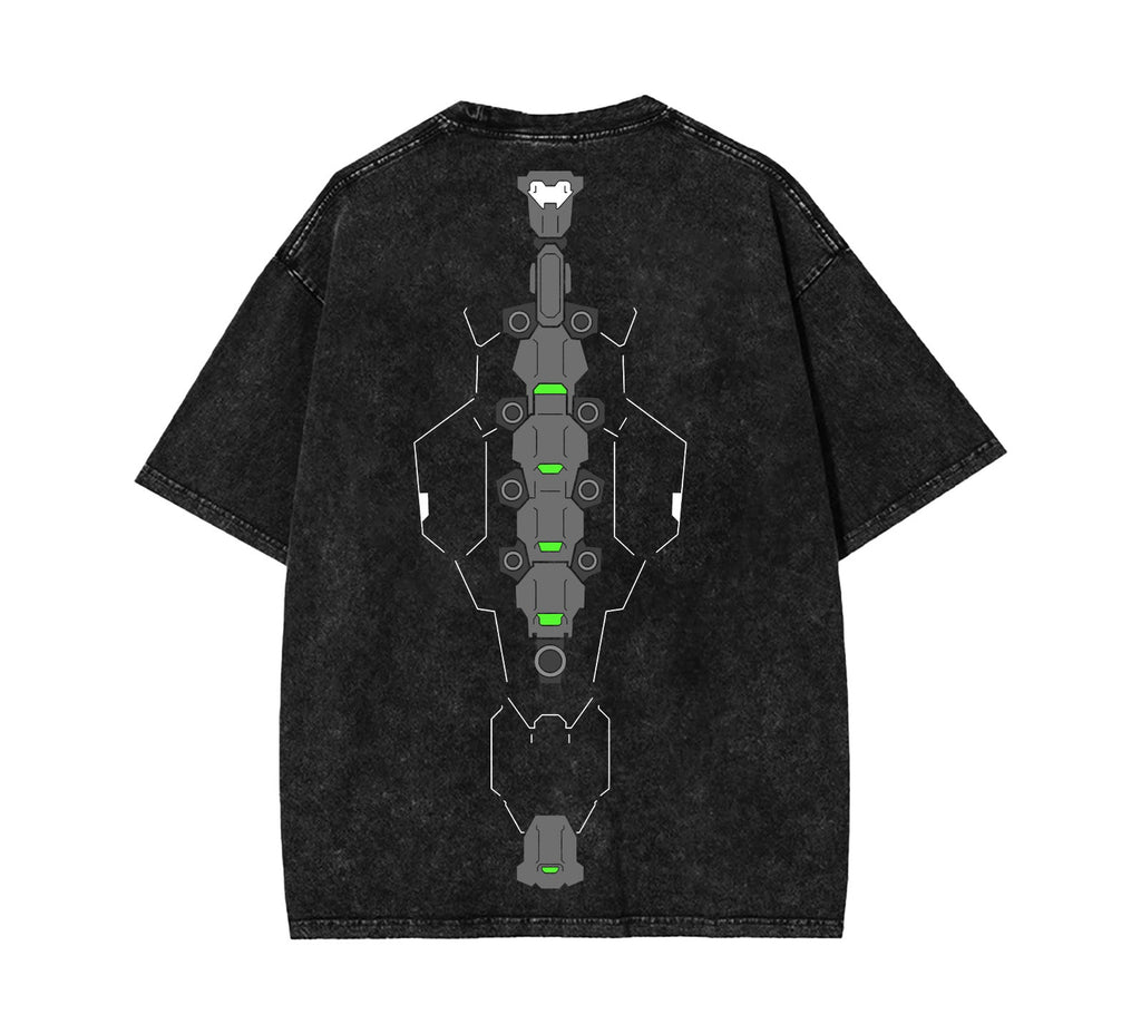 Edgerunner Sandevistan Cyberware Unisex Acid Washed Tshirt [TPR]