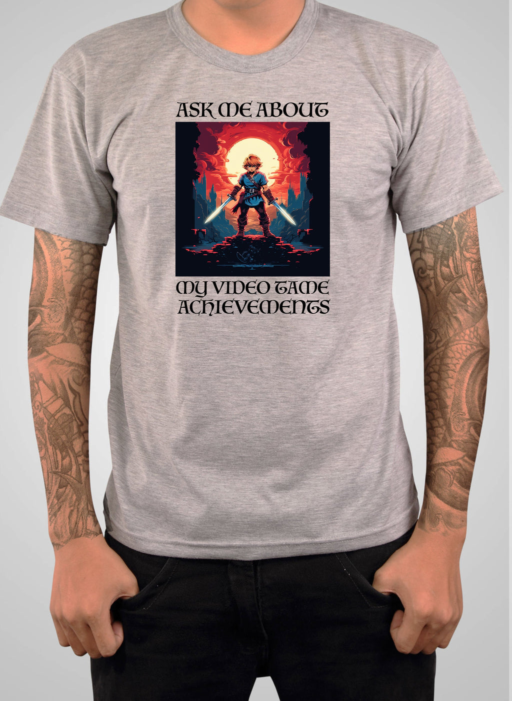 Ask Me About My Video Game Achievements Graphic T-Shirt