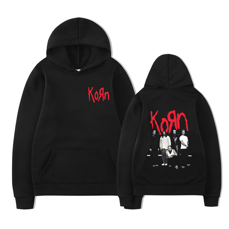 Korn Graphic Hoodie – Oversized Dark Rock Streetwear
