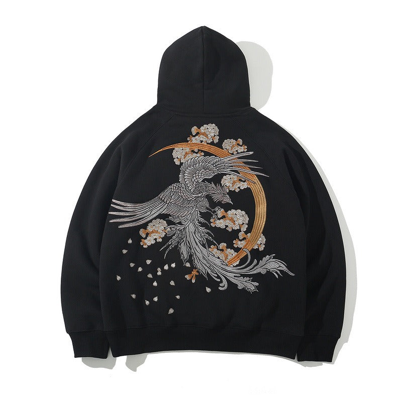 Green Dragon Embroidery Sweatshirt