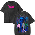 Retro Vintage Jinx x Powder Arcane: League of Legends Washed Tshirt [TPR]