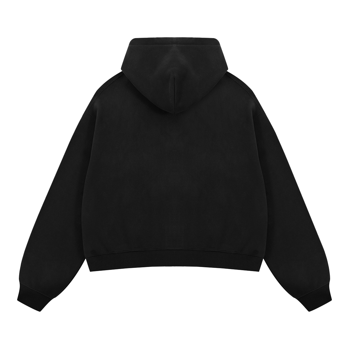 Basketball Cropped Boxy Zip Up Hoodie Unisex 380 GSM Cotton Ideal For Athleisure