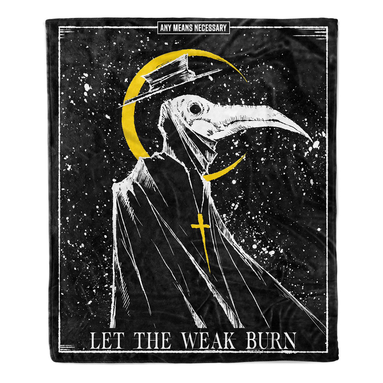 Let The Weak Burn Fleece Blanket