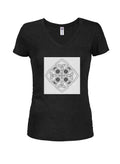 Celtic Cross Juniors V Neck T-Shirt