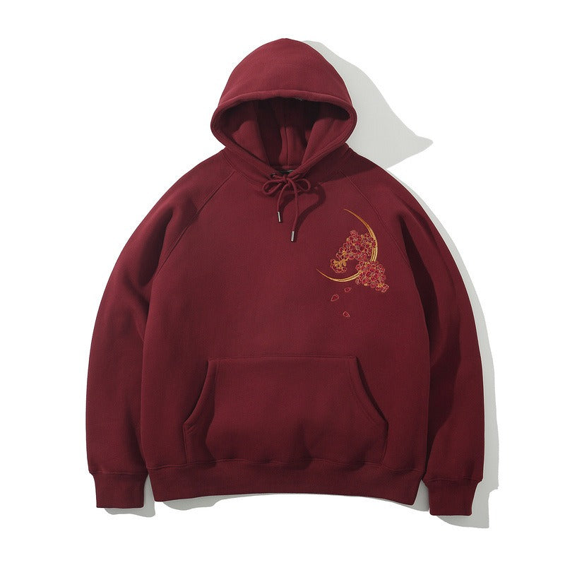 Green Dragon Embroidery Sweatshirt