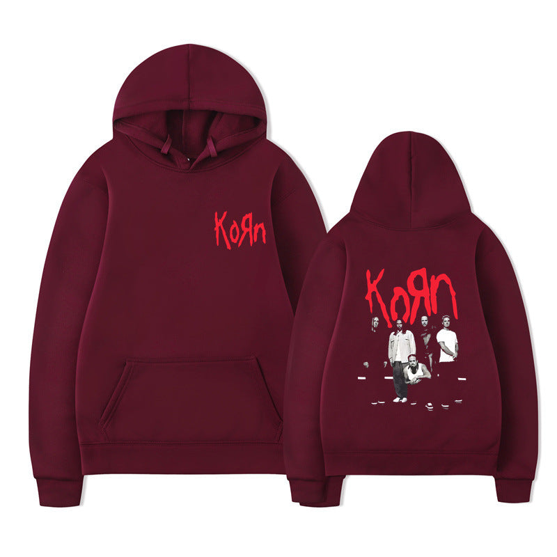 Korn Graphic Hoodie – Oversized Dark Rock Streetwear