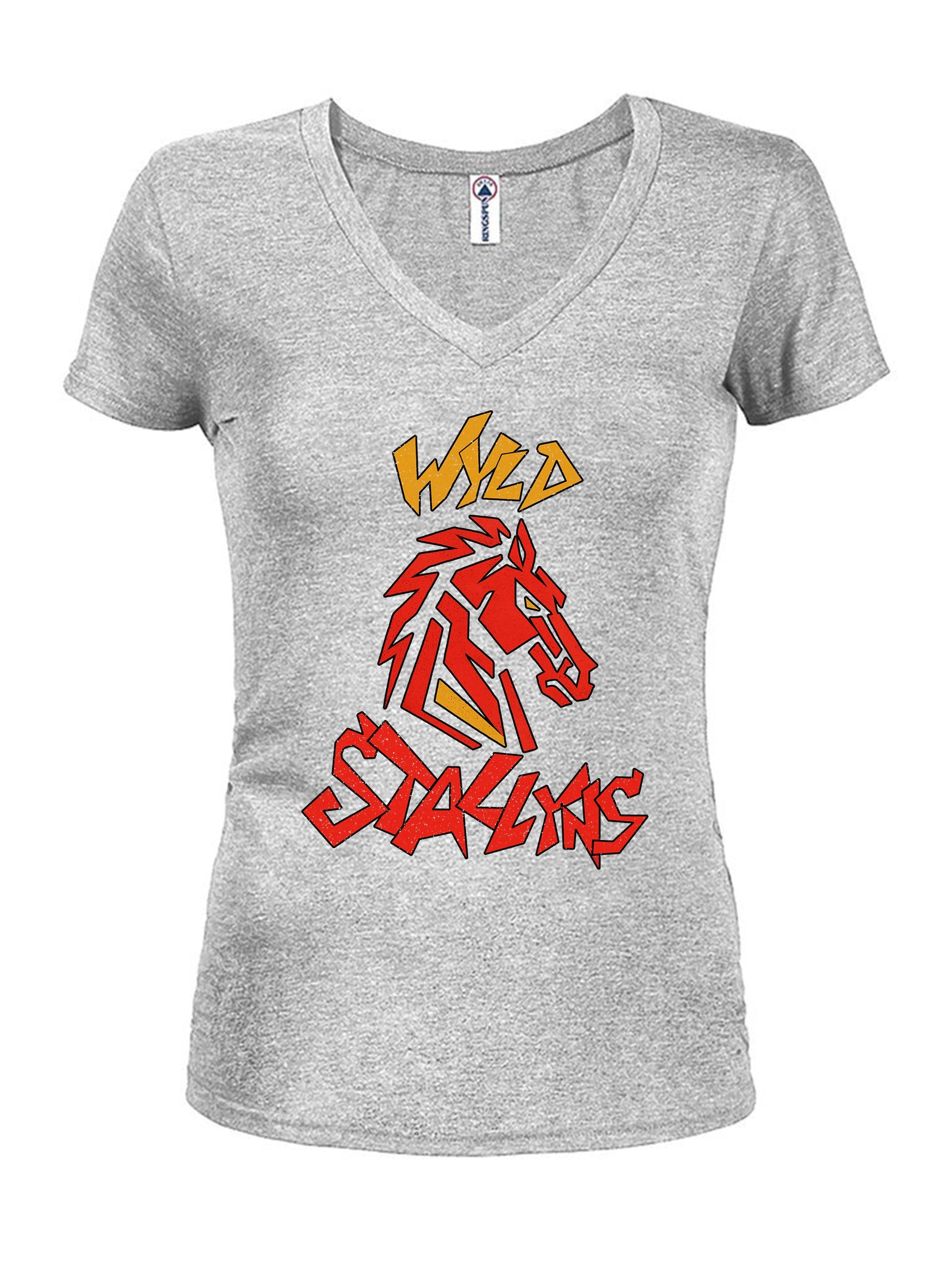 Wyld Stallyns Horse Logo Juniors V Neck T-Shirt