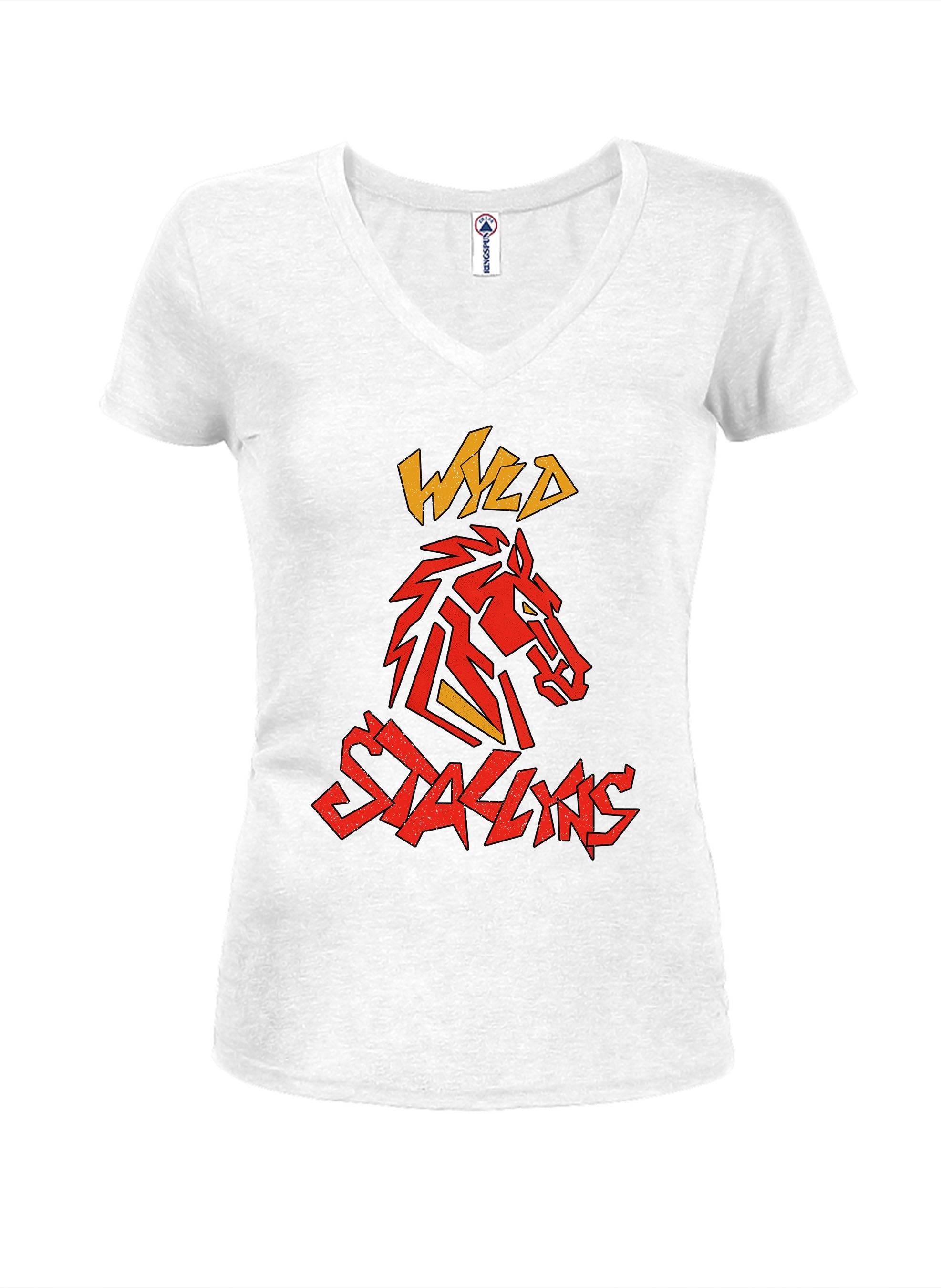 Wyld Stallyns Horse Logo Juniors V Neck T-Shirt