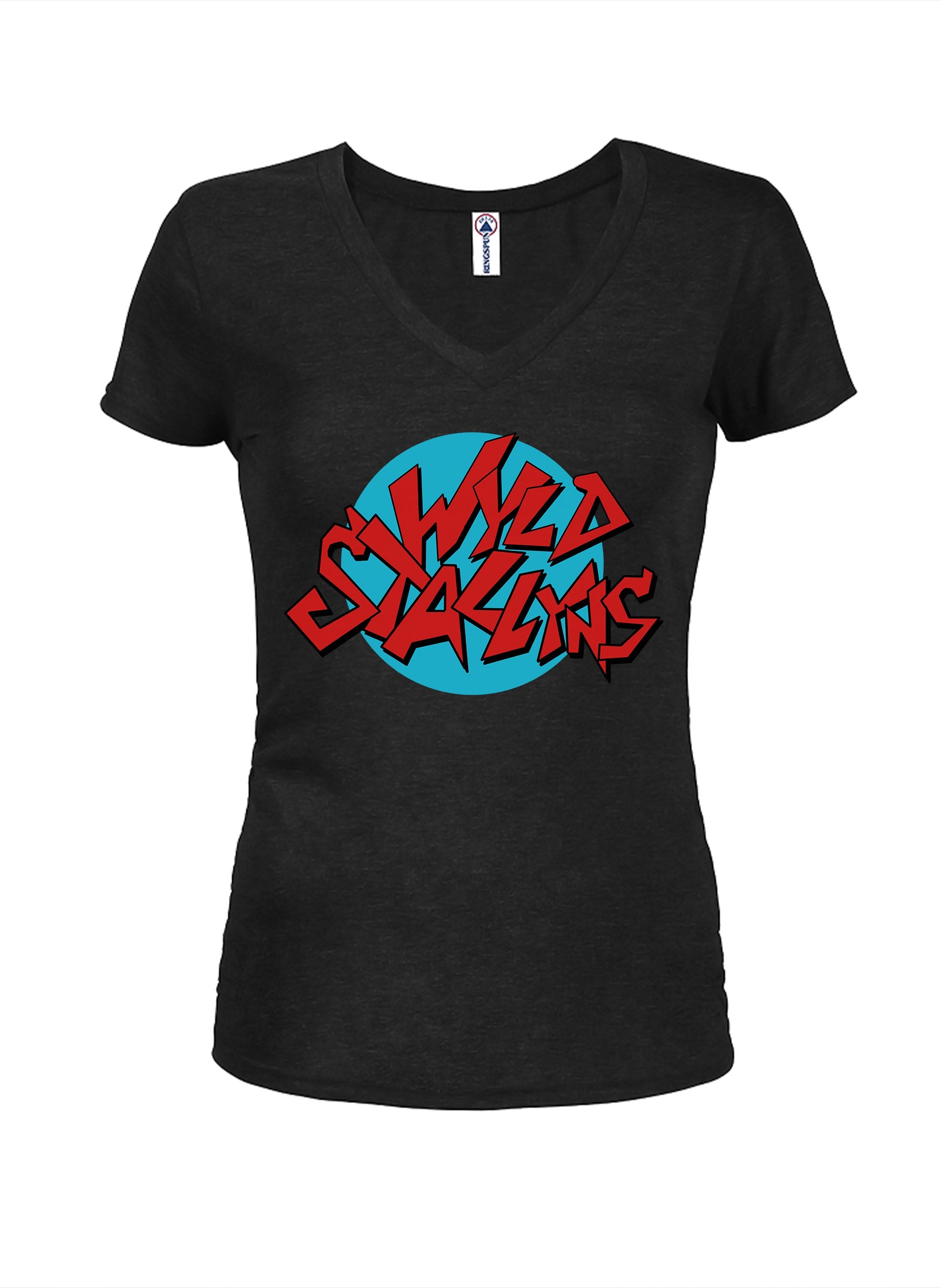 Wyld Stalions Logo Juniors V Neck T-Shirt