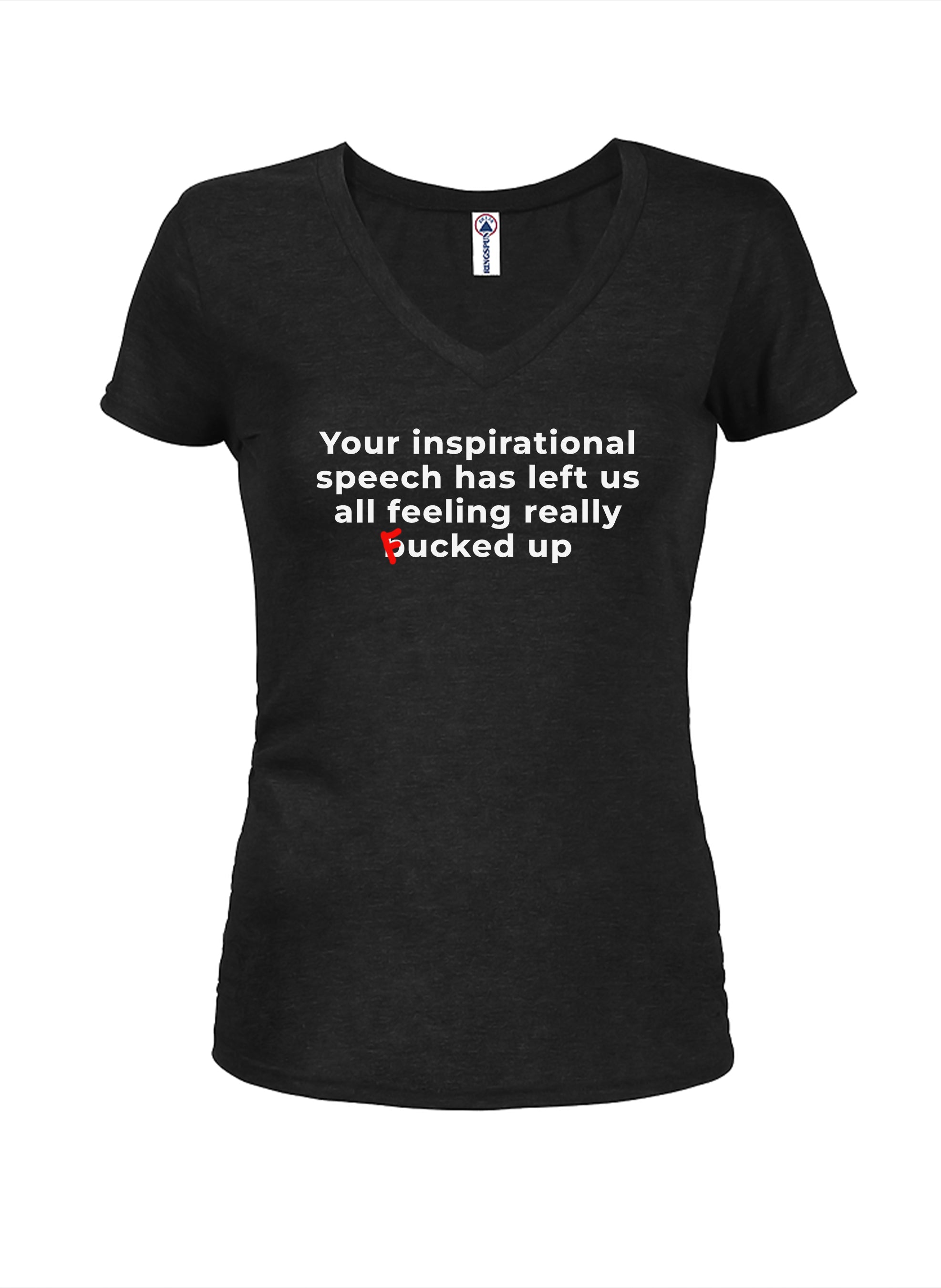 Your inspirational speech Juniors V Neck T-Shirt
