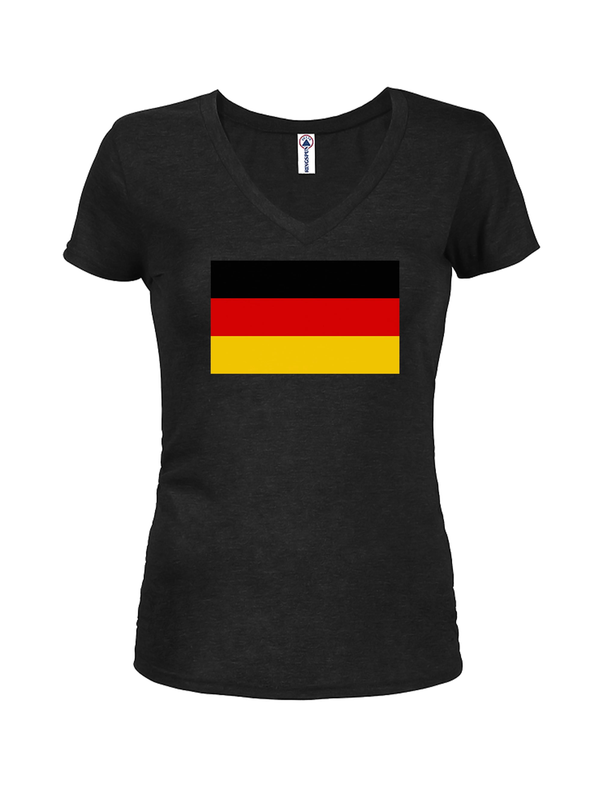 German Flag Juniors V Neck T-Shirt