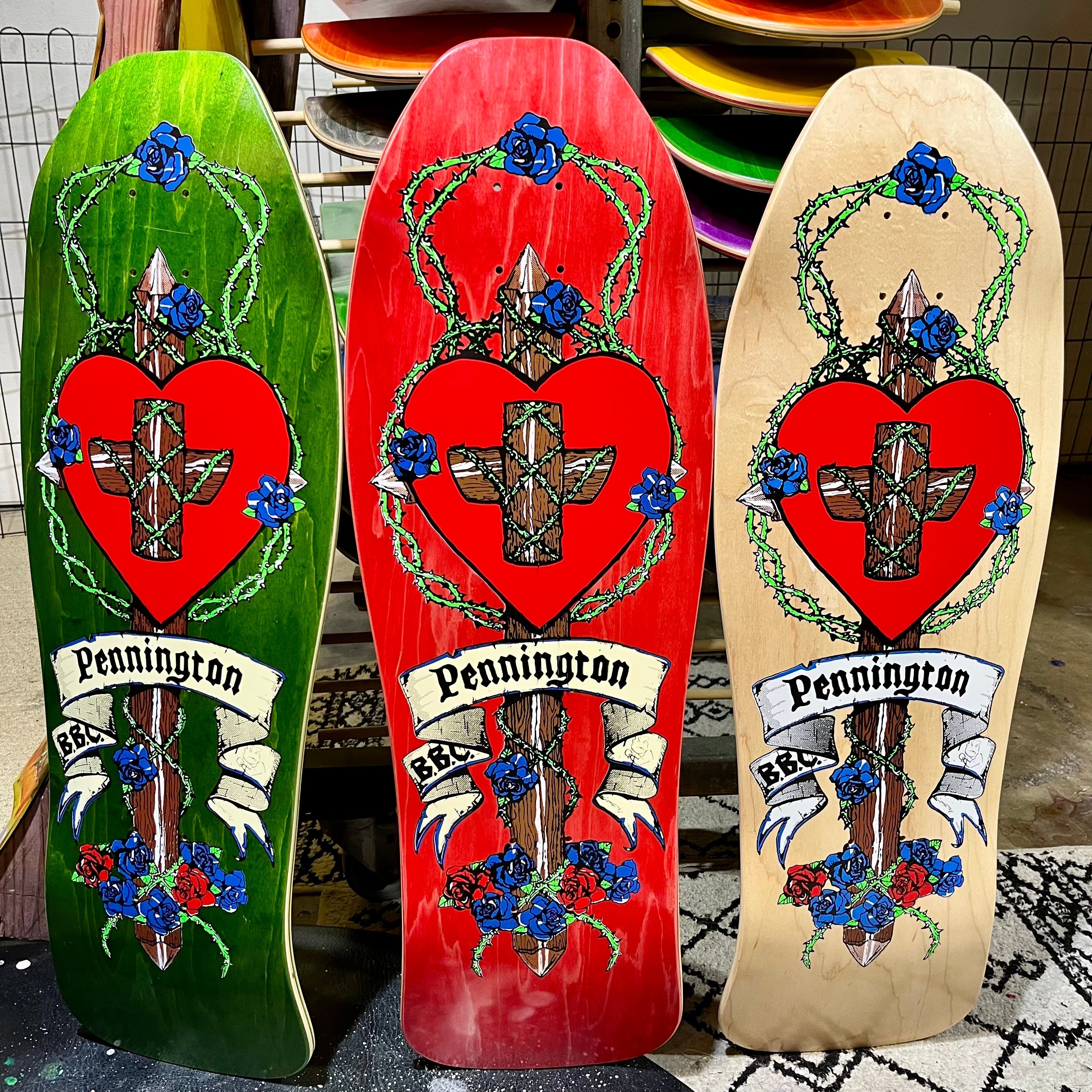 Bryan Pennington BBC Crucifix HAND-PAINTED, LIMITED-EDITION Deck 10.3" x30.5" (1 of 10)