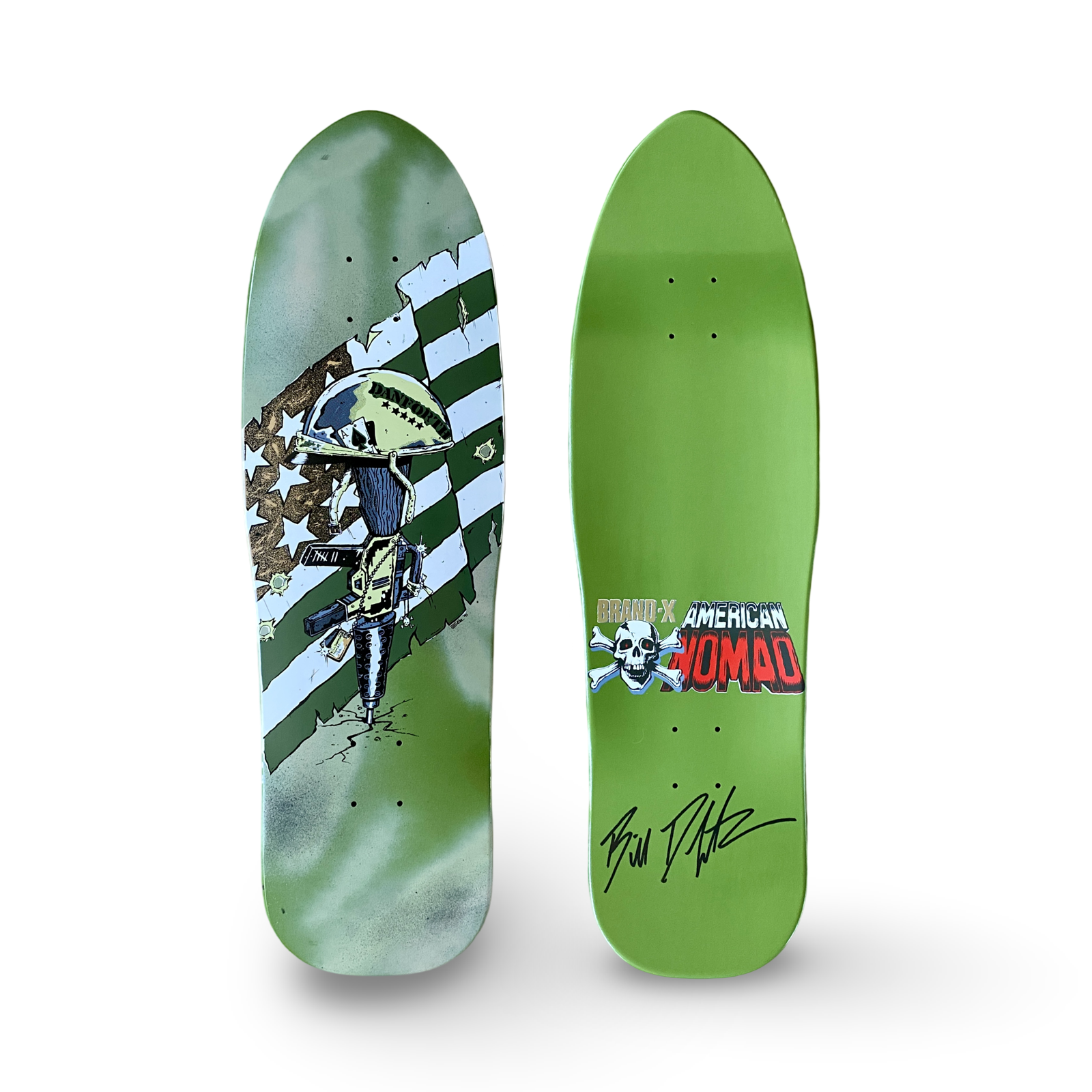 Bill Danforth Gulf War Memorial Limited Edition Deck 9.5"x32" HAND PAINTED (1 of 10)