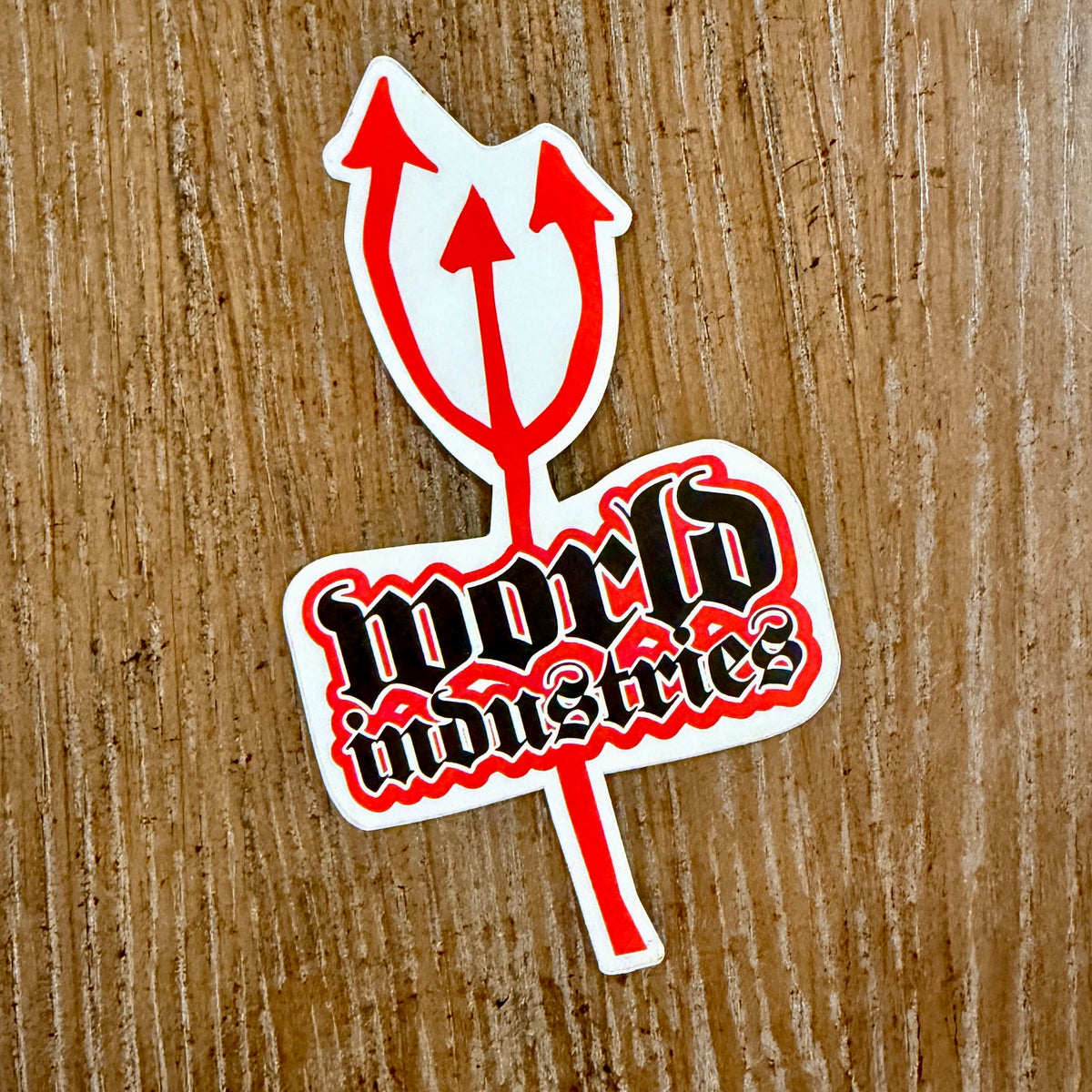 World Industries VINTAGE NOS Sticker 3.75"