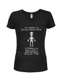 Literally, you won't remember any of this Juniors V Neck T-Shirt