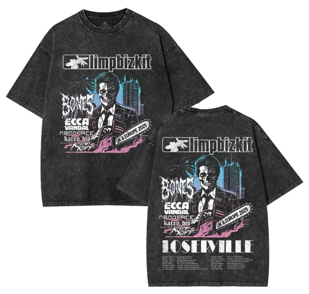 imp Bizkit UK and Europe Tour 2025 T-shirt Rap Rock Vintage
