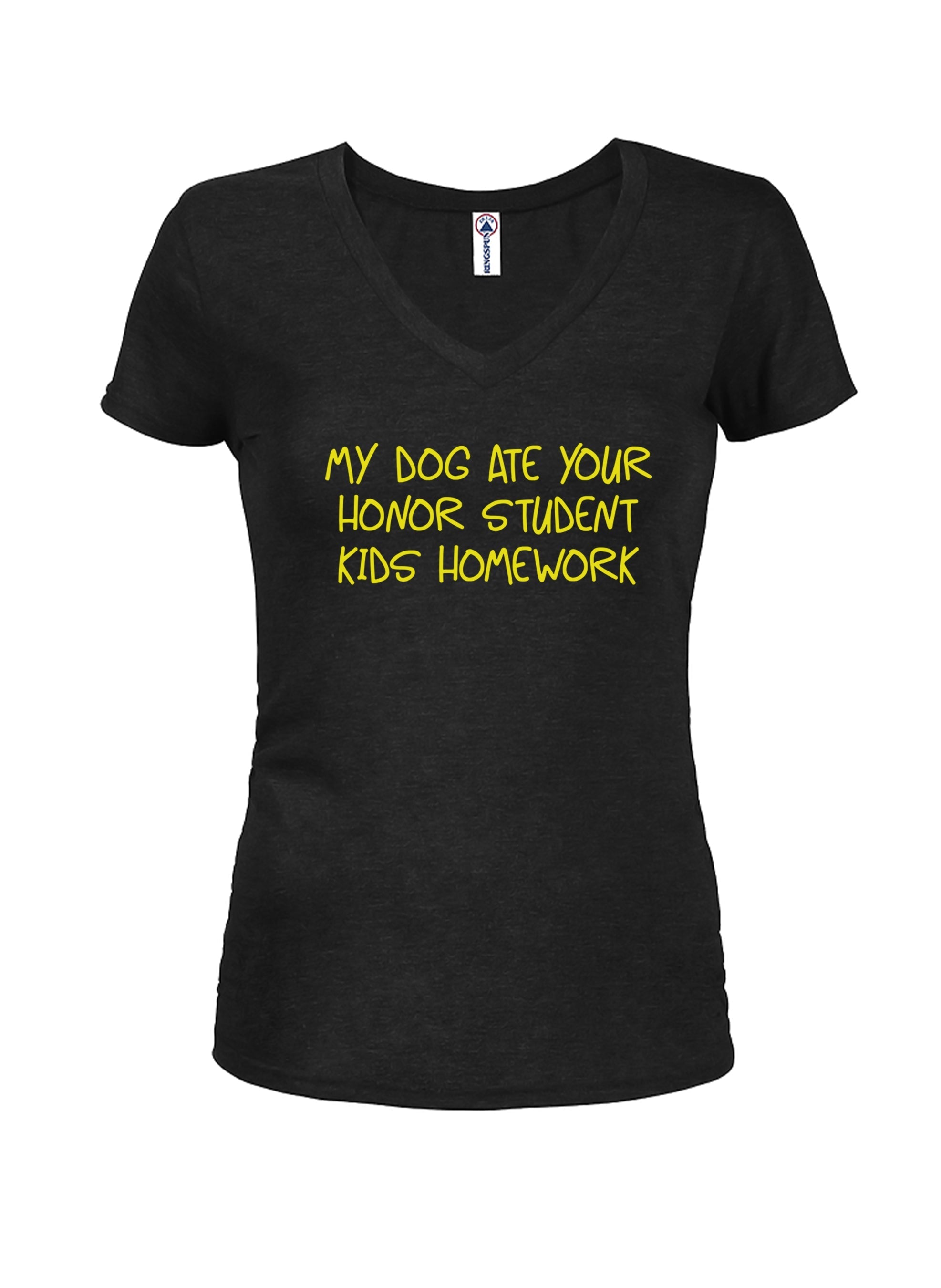 My dog ate your honor student kids homework Juniors V Neck T-Shirt