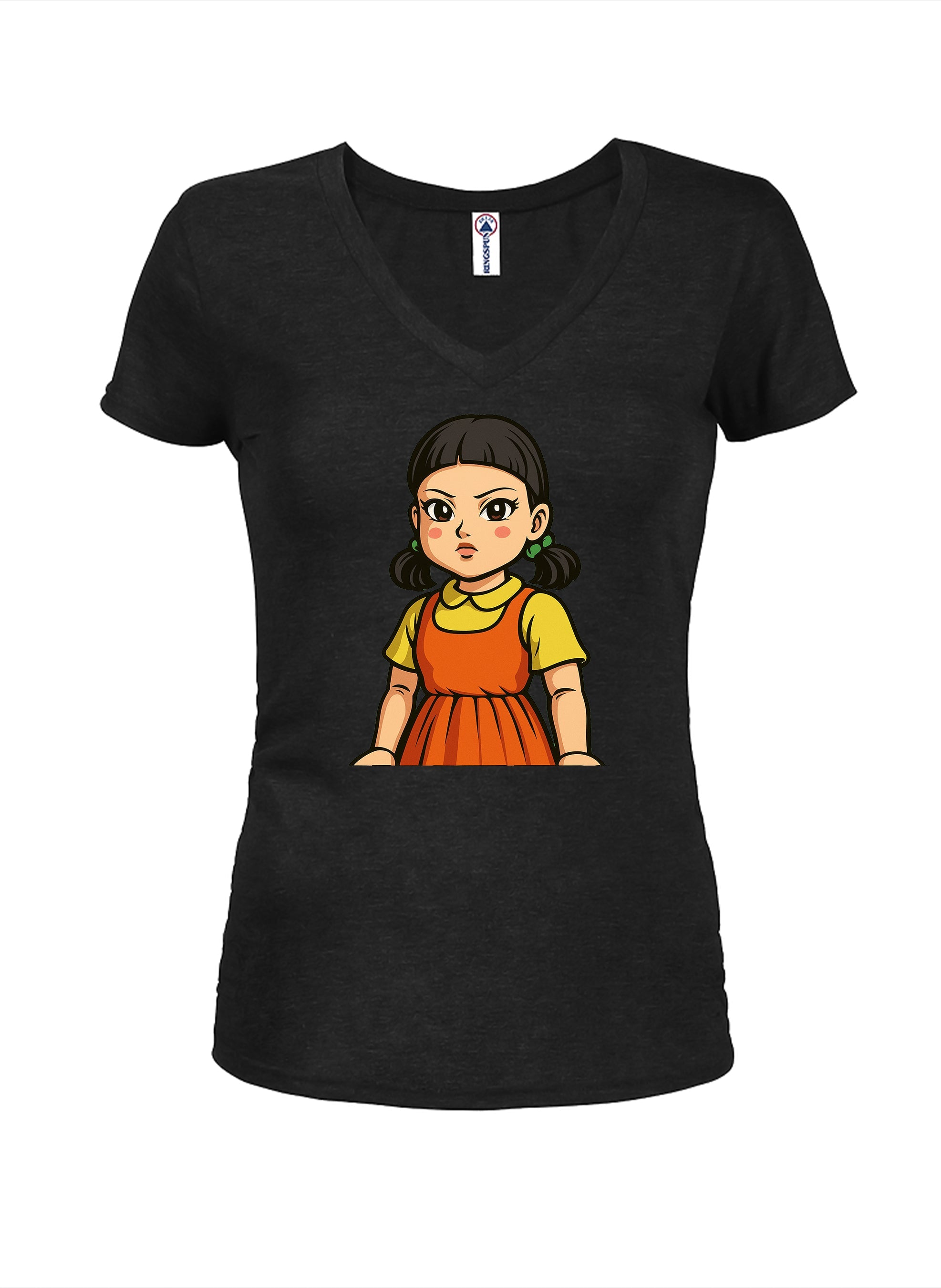 Red Light Green Light Juniors V Neck T-Shirt