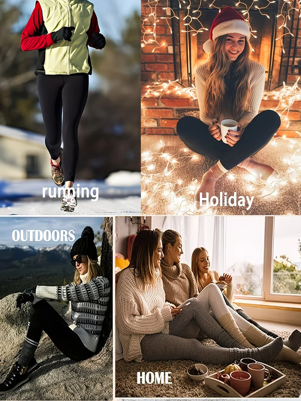 Frost Fleece Thermal Leggings – Warm Dark Streetwear Bottoms