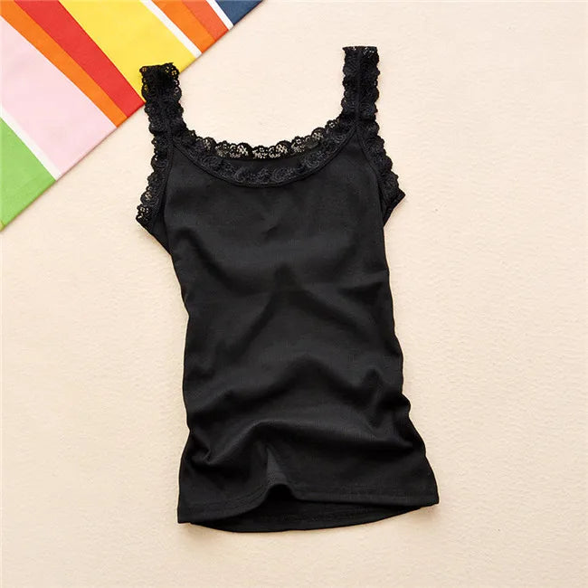Silk Web Lace Cami – Dark Gothic Lace Streetwear Top