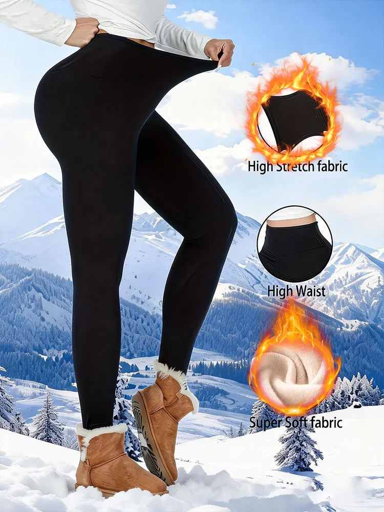 Frost Fleece Thermal Leggings – Warm Dark Streetwear Bottoms