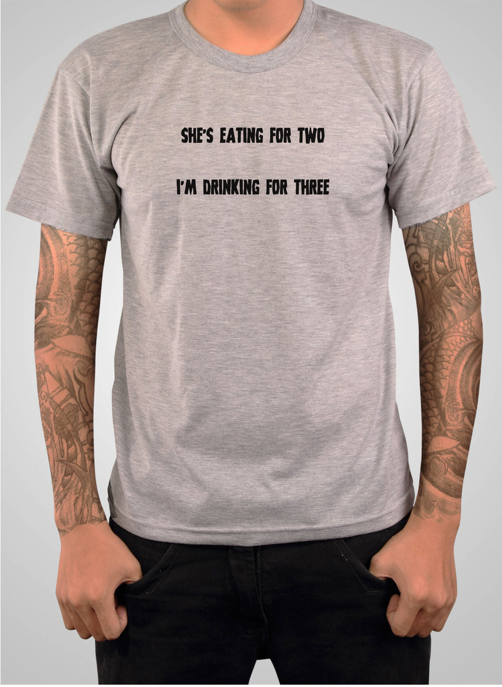 She’s eating for two I’m drinking for three T-Shirt
