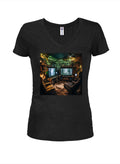 The Goon Cave Juniors V Neck T-Shirt
