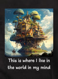 This is where I live in the world in my mind Kids T-Shirt